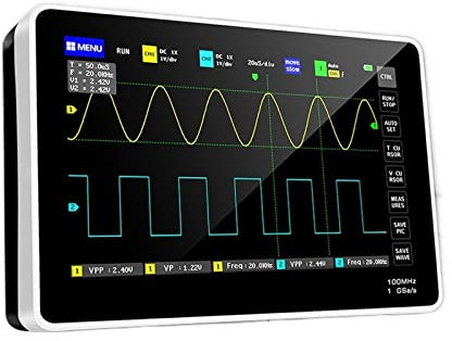 Multimetro digitale intelligente ricaricabile 1013D 2 canali oscilloscopio 100 MHz larghezza di banda 1GSa/s frequenza di campionamento oscilloscopio con schermo commovente LCD TFT a colori da 7 polli