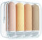 Gemice Travel Bottles for Toiletries, CAA Approved 90ml Silicone Travel Bottles, BPA Free Leak Proof Squeezable Travel Size Containers, Travel Accessories for Shampoo Conditioner Lotion (4 Pack)