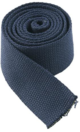 YunYunStrap Sangle Coton pour Sac Couture 30mm Bleu Marine, épaisseur 2 mm, Longueur 5, 10 ou 20 Yards