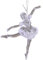 MagiDeal Weihnachtsbaumschmuck, dekorative Weihnachtskugeln, Acryl-Charm-Anhänger, Weihnachtsdekoration für Neujahr, Kamin, Kranz, Festival, Ballerina-Mädchen