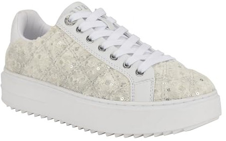 GUESS Denesa, Scarpe da Ginnastica Donna, Ivory White 154, 38.5 EU