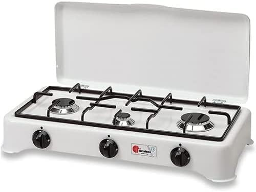 FORNELLO A GAS GPL A 3 FUOCHI PARKER MOD. 5327 GAS GPL 3F MADE IN ITALY