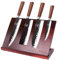 ChefHoablorn Conjunto de Bloque de Cuchillos Magnéticos para Cocina, Juego de Cuchillos de 4 piezas de Acero Inoxidable Alemán, Artesanía Forjada Martillada, Potente Imán en el Interior