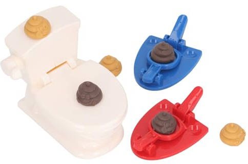 Funny Toilet Seat Trick Toy with 3D Poop Effect Portable Simulation Toilet Seat Prank Trick Toy