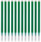Packung mit 12 radierbaren Ersatzminen, 0,7 mm, für Pilot Fixion-Stifte, wärmeempfindliche Tinte, glattes Schreiben von 400 m,für tägliches und professionelles Schreiben (grün, 0.7mm)
