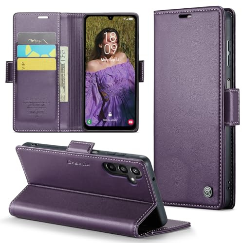 Phernykas Handyhülle für Samsung A15 Hülle Leder,Magnetische Klapphülle mit kartenfach und Standfunktion Smartphone Schutzhülle Lederhülle Samsung A15 Flip Book Case (Farbe)