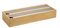Folienspender mit 2 Fächern für Alufolie & Frischhaltefolie, aus Bambus/Holz, Edelstahl-Schneideklinge, Folienschneider Küche, Schubladen-Organizer, Küchenaufbewahrung, 35.0x13.0xH 5.5cm, Moon Home