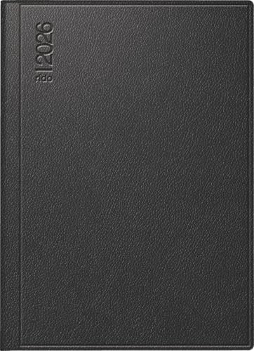 rido/idé Taschenkalender Mod. Technik III 2026 | A6, Leder, schwarz