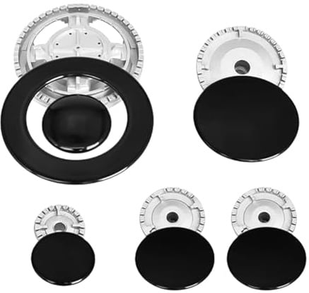 Gorise Cooker Hat Set Stove Lid Oven Gas Hob Burner Crown Flame Cap Cooking Metal Gas Oven Stove Cap Kit Fit Flat