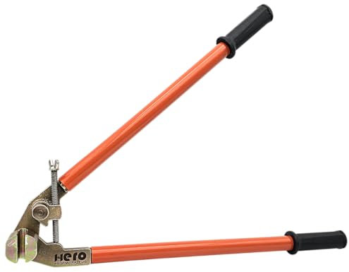 HERO PROFI Rinneisenbiegezange für Dachrinnenhaken Rinneisen-Abbiegezange 600mm Spezialzange mit Einstellschraube und Abgleitrolle Rinnenhalter Rinnenträger Dachdeckerzange Rinneisenzange Dachdecker