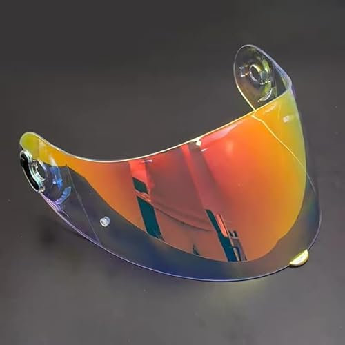 Visiera Casco Moto per Nolan X-803/802 RS, Visiera del Motociclo della Lente, Sostituzione della Visiera della Lente del Casco del Parabrezza del Motociclo,F Aurora Red