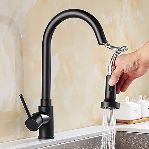 Toque de fregadero de cocina para bar de barra de campo Comercial, Gold Kitchen Fregadero de fregadero, grifo de cocina con 360 grifos de cocina de 360 grados, toque de batidora de rotación, grifo de