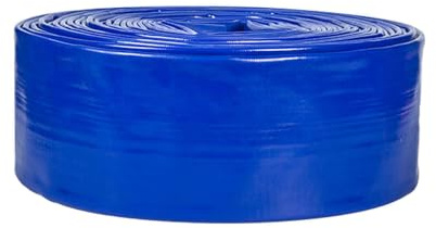 Flacher Entwässerungsschlauch, Layflat-Schlauch 1–10 Zoll for Tauchpumpen, Entleerung, Teich, Garten, Bewässerung, Whirlpool, Pool(50m,4-inch)