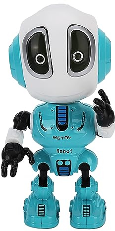 Gonetre Children Talking Robot Toy Interactive Repeater Voice Recording Fun Educational Kids Boys Girls Birthday Christmas Party Favor ABS Material 12cm