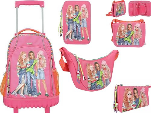 Trolley Top Model Schulrucksack Schlamper 3-Fach Federmappe Umhängetasche/Sporttasche