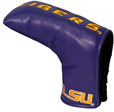 Team Golf NCAA LSU Tigers Vintage Blade Putter Cover Golf Club Vintage Blade Putter Headcover, passgenaues Design, passend für Scotty Cameron, Taylormade, Odyssey, Titleist, Ping, Callaway
