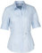 Seidensticker Damen Bluse - Bügelfreie Schmal Taillierte Hemdbluse - Slim Fit - Hemdbluse - Kurzarm - 100% Baumwolle, Bluse, Blau (Blau 11) 38 EU