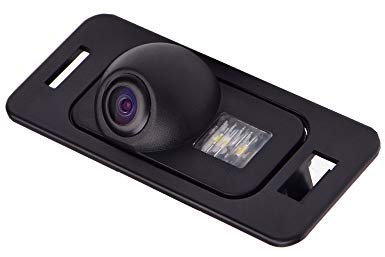 Rückfahrkamera wasserdicht Nachtsicht Auto Rückansicht Kamera Einparkhilfe, Kennzeichenleuchte (Schwarz) für Mini Cooper R50 R52 R53 BMW E82 E88 E39 E90 E91 E92 E60 E61 E70 E72 E71 X1 X3 X5