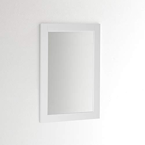 ARHome Miroir Mural, 90 x 60 cm, Gris Clair, Miroir, Made in Italy