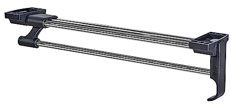 ALUSFERA Ausziehbare Kleiderstange - Kleiderbügelhalter Ausziehbar aus Metall - Schrankstange Verstellbar für Platzersparnis und bessere Zugänglichkeit