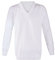 Style Moda Mens Classic Premium Ribbed V-Neck Bowling Lawn White Knitted Jumper Vest S-5XL (Jumper 4XL)