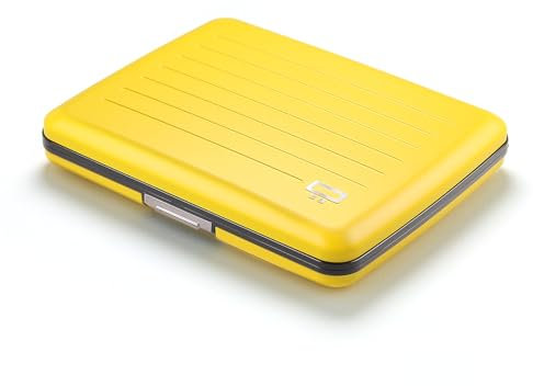 ÖGON -DESIGNS- Portefeuille en Aluminium, Grande capacité avec Fermoir en métal, Protection RFID Contre la fraude et la démagnétisation, modèle Smart Case Oslo Large