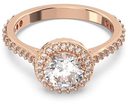 Swarovski Ring Constella: Ring RND PV L White/Ros 60 5642642 Marke, Einheitsgröße, Metall, Kein Edelstein