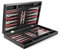 Luxus Trendy Backgammon Tavla XXL Tavla mit Polyester Spielsteine/Schwarz