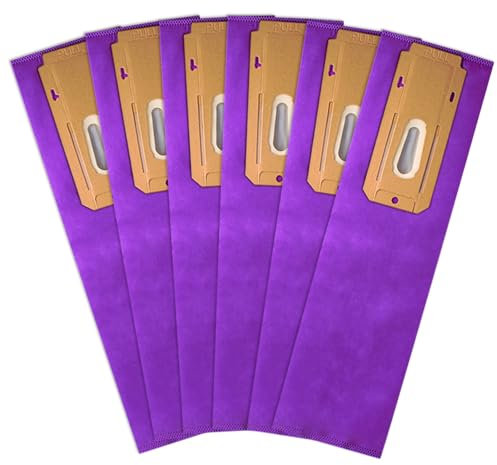 6 Packs Type CC HEPA Upright Vacuum Cleaner Bag Compatible with all Oreck Elevate Models, AK1CC6H, Purple