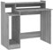 vidaXL Escritorio con LED Mesa Ordenador Estudio Oficina Muebles Despacho Estantería Almacenamiento Madera Contrachapada Gris Sonoma