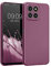kwmobile Carcasa Compatible con Honor X8 5G / X6 / 70 Lite 5G Funda - Funda Ultrafina de TPU con Bordes elevados - Lavanda Metalizado