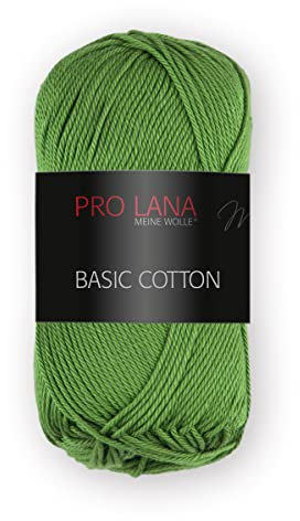 Pro Lana Basic Cotton ca. 125 m 50 g (0075 - Grasgrün)