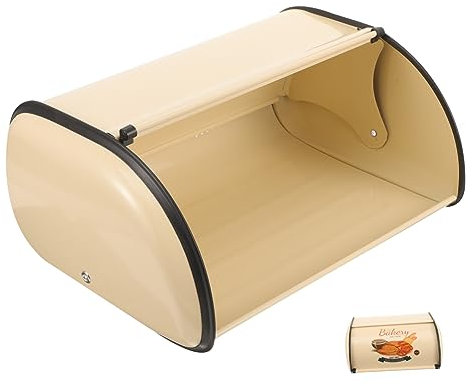 Zerodeko Caja Panera Para Encimera Encargado Del Sándwich Panera Antigua Panera Grande Encargado Del Pan Soporte Para Pan Con Tapa Enrollable Contenedor Acero Inoxidable Escritorio Alimento