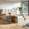 MOTIVENA Star Polsterbett 180x200 Beige Mit Bettkasten, Stauraum, Lattenrost Und Kopfteil - Samt - Ohne Matratze