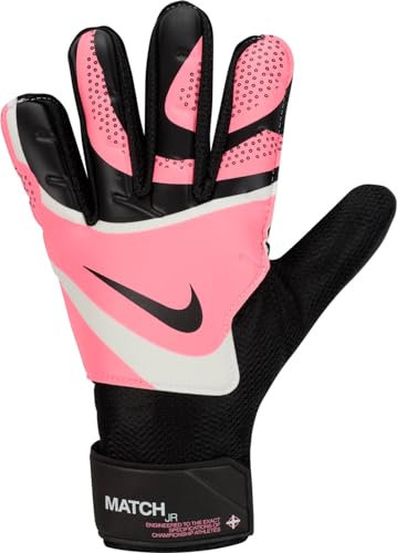 Nike Kinder Goalkeeper Match Ho23 Torwarthandschuhe, Black/Sunset Pulse/Black, 3