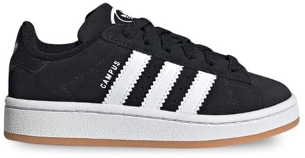 Adidas Unisex Kids Campus 00s Elastic Lace Kids Schuh Core Black/Cloud White/Gum 31 1/2