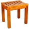 AJIEKJDSG Eckbadewannen-Duschsitz aus Holz für die Innendusche, großer wasserdichter Duschhocker, geschwungenes Design, bequemer, sicherer Badezimmerhocker, Spa-Badewannensitz, Ergonomie