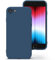 Zuvirelx Glatte Silikon hülle für iPhone SE 2020/2022, iPhone 8/7, Staubbeständig‌, Slim, Taschentauglich‌ Handyhülle Cover Case für Apple iPhone SE 2nd 3rd - Blau
