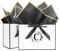 Initiale Geschenktüten 2 Stück Papiertüten mit Schleifenbändern+2 Seidenpapier, Geschenktaschen mit Henkel Partytüten Kreuzbodenbeutel Geschenkverpackung für Geburtstag Hochzeit Taufe Weihnachten(C)