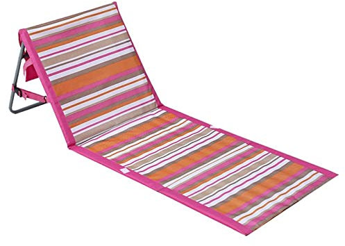 Tragbarer Strandkorb mit klappbarer Rückenlehne für Outdoor Camping Wasserdicht und Leicht (Rot)