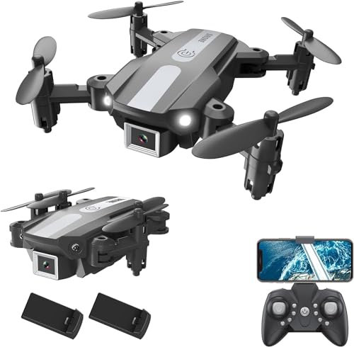 Wipkviey T25 Drohne mit kamera 1080p, Faltbar Mini Drohnen für Anfänger Erwachsene, FPV RC Quadrocopter mit 2 Batterien, WiFi Übertragung, Headless-Modus, Schwerkraft kontrolle