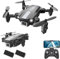 Wipkviey T25 Drohne mit kamera 1080p, Faltbar Mini Drohnen für Anfänger Erwachsene, FPV RC Quadrocopter mit 2 Batterien, WiFi Übertragung, Headless-Modus, Schwerkraft kontrolle