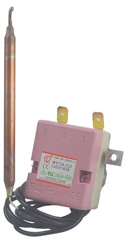 Interruttore termostato 250V 15A Regolatore di temperatura regolabile 75° Compatibile con Midea/Compatibile con Haier/Compatibile con Vanward/Compatibile con Macro Scaldabagno elettrico (Colore: B NO(