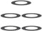 vidaXL Pot de Fleurs en Plastique Noir Plastique Grand Rond Moderne