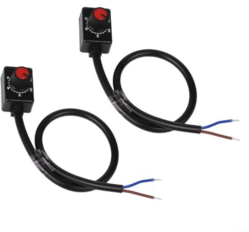 Yhenlovtt DC0/1-10V Knob LED Dimmer Mini Controller Rotary Switch 2000W Low Voltage Passive Dimming Module For PWM Circuit For Indoor Light Installation 36X23x36mm(2PCS)