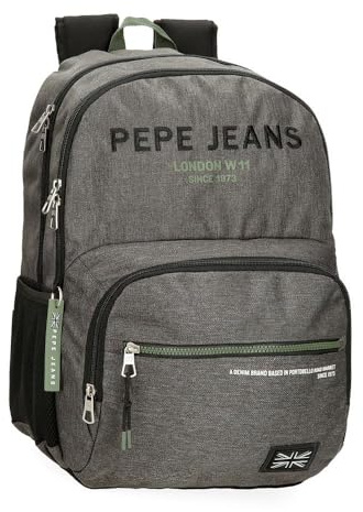 Pepe Jeans Edmon, mochila casual, mochila paseo, fabricada en poliéster, Tirantes anchos, ergonómicos y acolchados, varios bolsillos y compartimentos, rosa. De Joumma Bags.