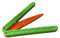 Kikumi Cuchillo de Zanahoria Plegable Alivio de Estrés Lindo Portátil de Alta Seguridad Duradera de Plástico 3D Knife de Impresión Juguete para Fiesta de Juego Familiar