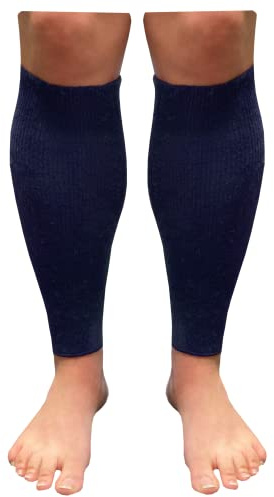 ANGOFORM weiche mittelstarke Wadenwärmer für Damen und Herren in der Naturqualität mit 65% Merino-Schurwolle /27% Baumwolle/8% Elasthan