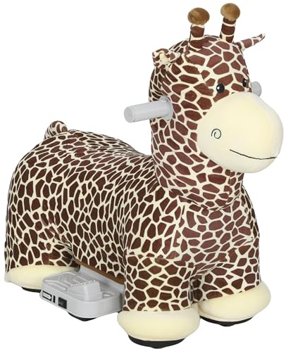 AIYAPLAY Kinder Elektroauto in Giraffenform 6V für 1,5-5 Jahre Braun