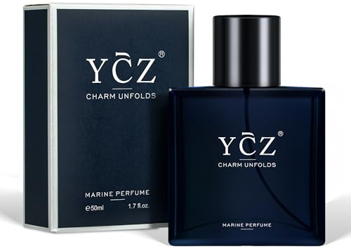 Ycz Charm Unfolds Marine Perfume for Men, 1.7 oz. Long Lasting Eau De Parfum for Men, Oriental Woody Fragrance, Highquality Sleek Bottle Design, Ideal Gentlemen’s Gift